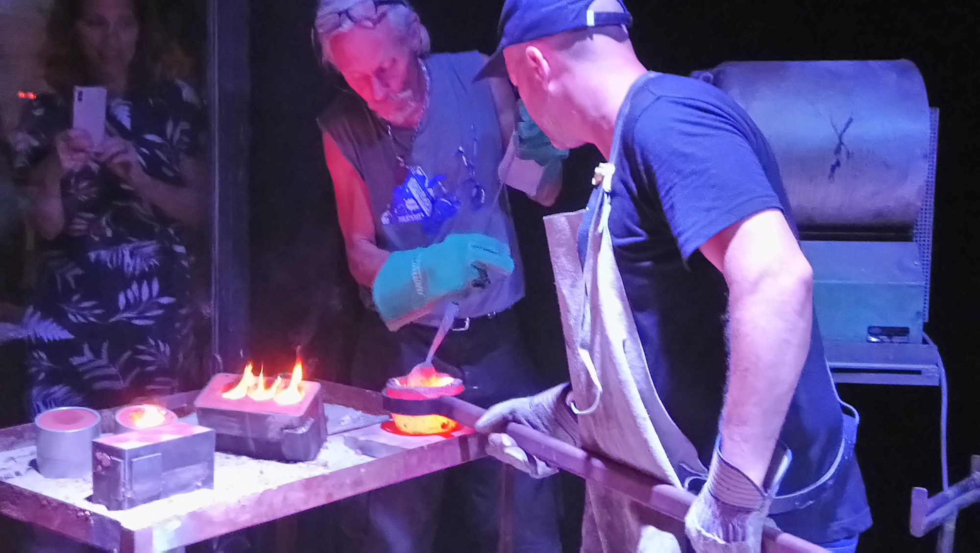 UNION TMF 24/7 – POUR 100 SOUS T'AS PEANUTS, live blacksmithing by Séverin Guelpa and Gibus, Halle Nord, Geneva, 2018